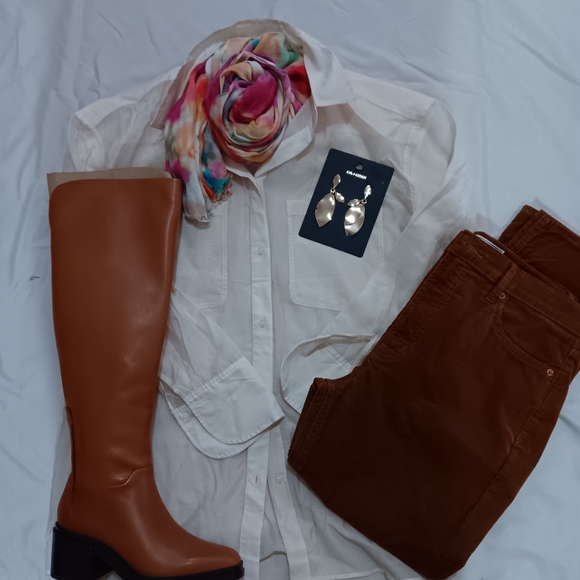 Franco Sarto Brown 2” Heeled Boots - Picture 9 of 13